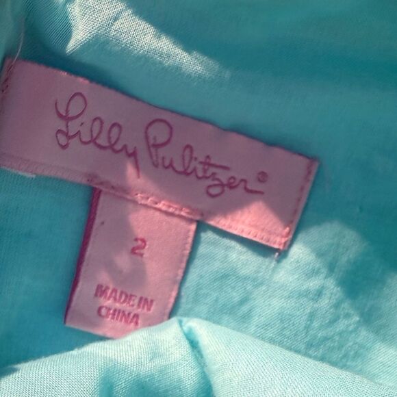 Lilly Pulitzer Dresses Lilly Pulitzer Valli Shift Dress Serene Blue Sz 2 - Picture 6 of 8
